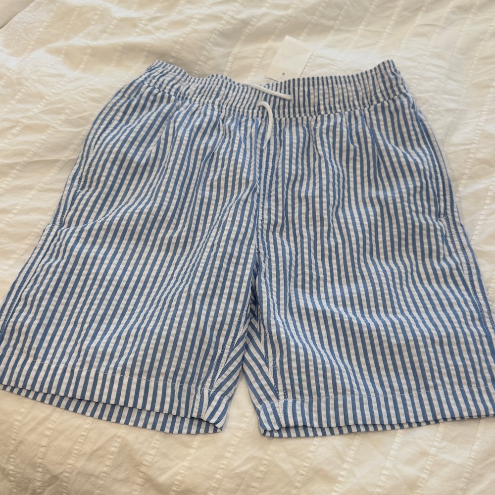 Crewcuts Blue and White Striped boys Shorts, nwt